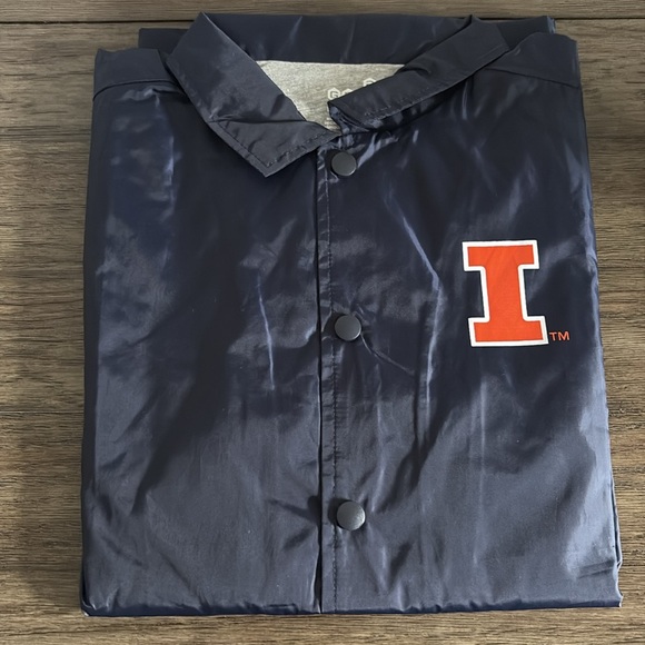 NWT [Gen2] Illinois Fighting Illini NCAA Button-Up Coaches Jacket Youth L 14/16 - Picture 4 of 10